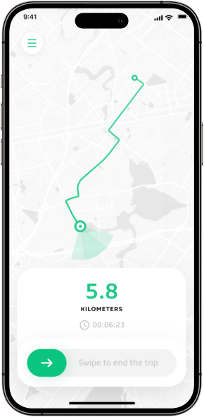 Amyal Distance Tracking Screen GPS Travel Monitoring App