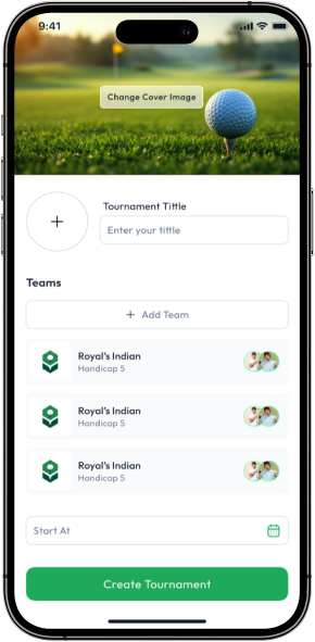 Antee Golf App Tournament Management Screen Live Leaderboards