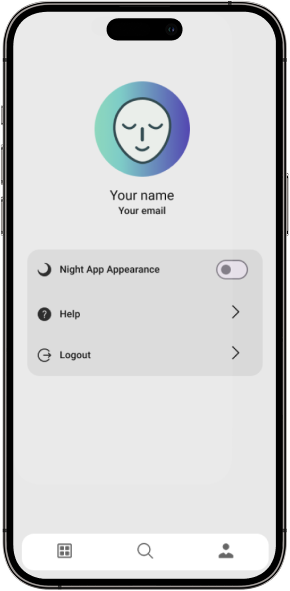 AuraMind Deep Breathing Exercise Screen Relaxation App