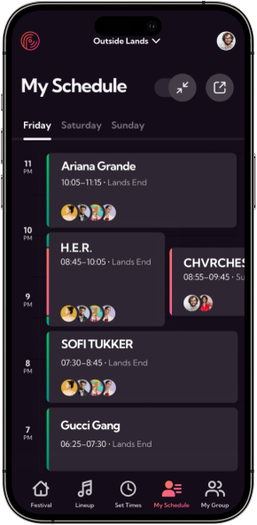Festigo Event Schedule Grid View Smart Festival Planning App