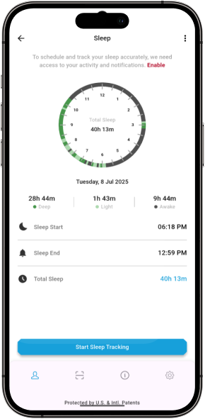 Sleep Tracking Screen