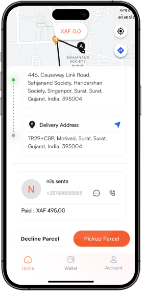 UrbanSwift Order Details Screen Delivery Status and Tracking